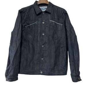 MFG Marithe Francois Girbaud‎ Dark Wash Blue Denim Jean Jacket 2XL XXL